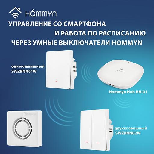 Вентилятор вытяжной серии Slim EAFS-120TH с таймером и гигростатом фото 7