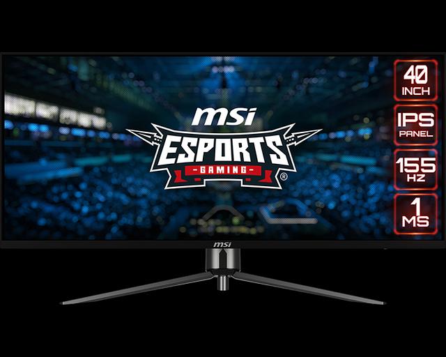 Монитор MSI MAG 401QR 40" 21:9 QWQHD(3440x1440) IPS Flat,1ms(MPRT), HDR 400, 1000:1,100M:1,400nit,178/178,2xHDMI 2.0,1xDP 1.4,USB-C,2xUSB 2.0 Type-A,USB 2.0 Type-B Tilt,VESA,155HZ,Black,1y war-ty фото 1
