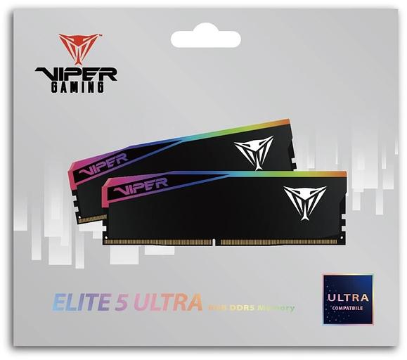Память DDR5 2x32GB 6000MHz Patriot VEUR564G6028K Viper Elite 5 Ultra RTL PC5-48000 CL28 DIMM 288-pin 1.4В kit single rank Ret фото 6