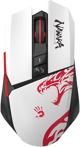 Мышь A4Tech Bloody R36 Ultra черный/белый/красный оптическая 12000dpi беспров. USB 7but (R36 ULTRA NARAKA USB) фото 1
