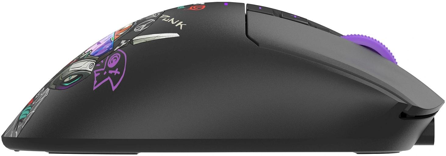 Мышь A4Tech Bloody R73 Pro черный/рисунок оптическая 26000dpi беспров. USB-C 7but (R73 PRO CYPHER GHOST) фото 6