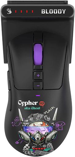 Мышь A4Tech Bloody R73 Ultra Duo черный/рисунок оптическая 20000dpi беспров. USB-C 7but (R73 ULTRA DUO CYPHER GHOST) фото 10
