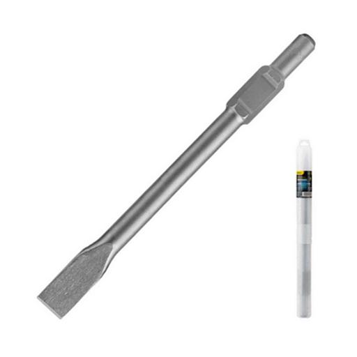 Долото плоское Deli DH-HBZ35410-E1 HEX30, 30*410*35мм, 40Cr фото 1