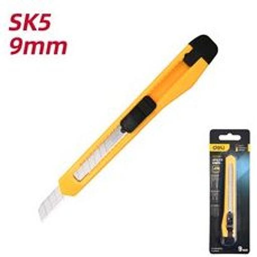 Технический нож Deli DL009H 9мм, ударопрочный корпус фото 1