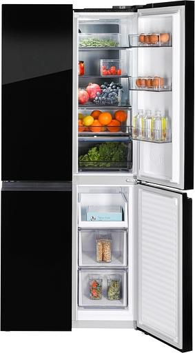 Холодильник Nordfrost RFQ 450 NFGB 3-хкамерн. черный глянц. инвертер фото 7