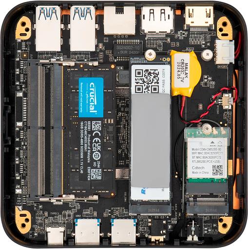 Неттоп IRU Tactio 525 Ryzen 5 6600H (3.3) 16Gb SSD512Gb 660M без ОС GbitEth WiFi BT черный (2099145) фото 9