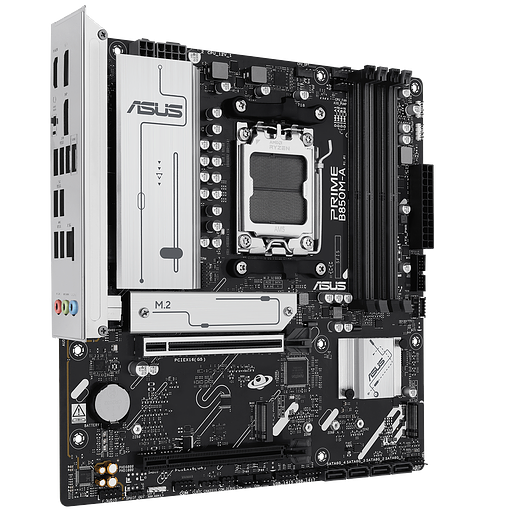 Материнская плата ASUS PRIME B850M-A-CSM AM5 mATX 4xDDR5 2xPCIEx16 3xM.2 2xDP HDMI 2.5GLAN фото 4