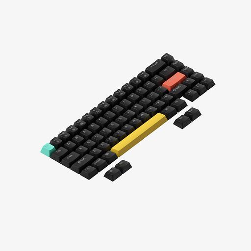 Набор кикапов Nuphy Shine Through V2 для моделей Нало96/75/65 всех поколений, 96 шт, чёрный фото 1