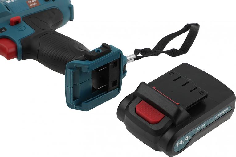 Дрель-шуруповерт Кратон CD-14,4-Li-1,5 аккум. патрон:быстрозажимной (3 11 01 055) фото 8