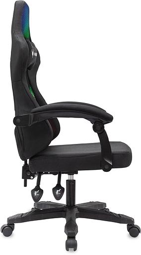 Кресло игровое Knight Wolf RGB черный крестов. пластик фото 4