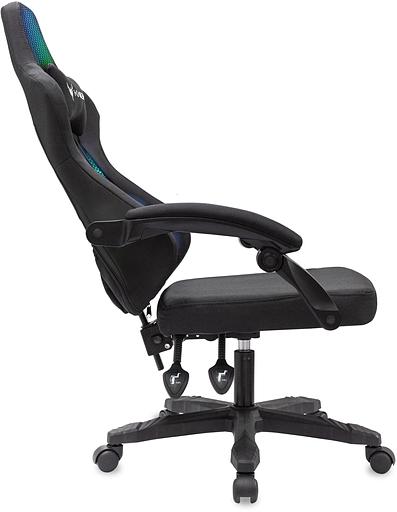 Кресло игровое Knight Wolf RGB черный крестов. пластик фото 6