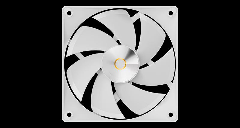 Вентилятор для корпуса Ocypus Delta F12 WH, 120x120x25mm, 4-PIN PWM, 500-2000 RPM, 29 DBA MAX, HYDRO BEARING фото 2