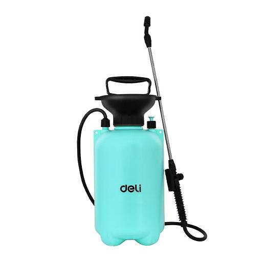 Опрыскиватель садовый помповый Deli DL581105B 5л, регулируемый разбрызгиватель, ремень для переноски фото 1