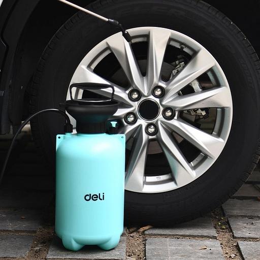 Опрыскиватель садовый помповый Deli DL581105B 5л, регулируемый разбрызгиватель, ремень для переноски фото 3