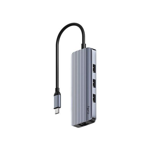 Концентратор CUDY 6-IN-1 USB-C Hub with GbE & 4K@60Hz HDMI фото 1