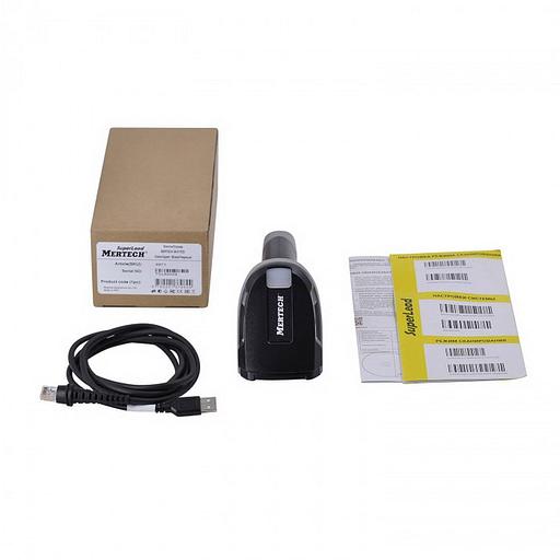 Сканер штрих-кода MERTECH ручной проводной 2410 P2D 1D/2D USB черный IP65 (4871)  фото 9