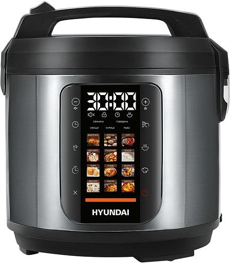 Мультиварка-скороварка Hyundai HYMC-2404 5л 900Вт серебристый/черный фото 1