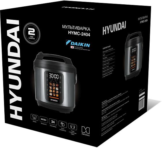 Мультиварка-скороварка Hyundai HYMC-2404 5л 900Вт серебристый/черный фото 2