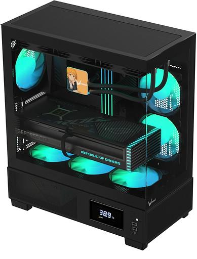 Корпус Formula Crystal E1 черный без БП ATX 5x120mm 3x140mm 2xUSB3.0 1xUSB3.1 audio bott PSU фото 2