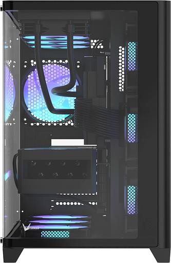 Корпус Formula Crystal U2 черный без БП ATX 1xUSB2.0 1xUSB3.0 1xUSB3.1 audio bott PSU фото 4