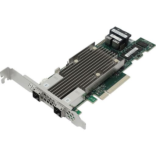 RAID-контроллер Broadcom 9480-8i8e SGL (05-50031-00) PCIe 3.1 x8 LP, SAS/SATA/NVMe, RAID 0,1,5,6,10,50,60, 16port(2 * int SFF8643 + 2 * ext SFF8644), 4GB Cache, 3516ROC RTL фото 1