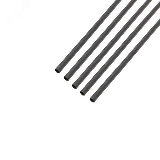 Трубка термоусадочная 1.5/0.75 1м черный Rexant 20-1506 фото 4