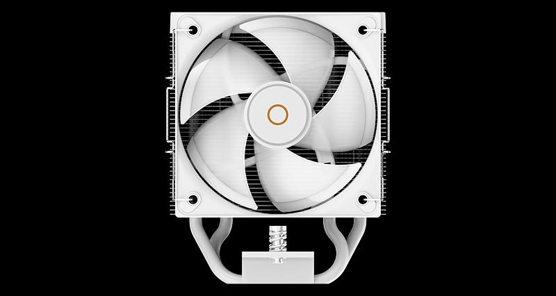Кулер для процессора Ocypus Gamma A40 WH ARGB Digital, 100mm ARGB FAN, Top Display Panel, 4 HEAT PIPES, 4-PIN PWM, 600-2400 RPM, 29.5DBA, HYDRO BEARING, LGA115X/1200/1700/18XX, AM4/AM5 фото 3