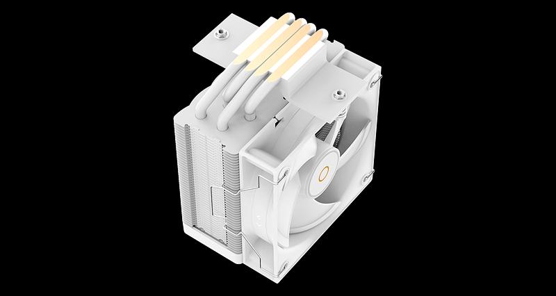 Кулер для процессора Ocypus Gamma A40 WH ARGB Digital, 100mm ARGB FAN, Top Display Panel, 4 HEAT PIPES, 4-PIN PWM, 600-2400 RPM, 29.5DBA, HYDRO BEARING, LGA115X/1200/1700/18XX, AM4/AM5 фото 5