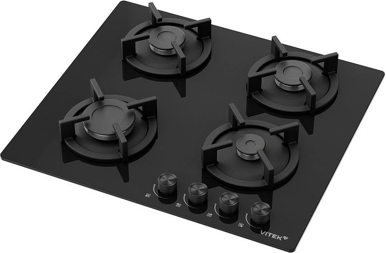 Газовая варочная поверхность Vitek VGH 6450 BG черный фото 1