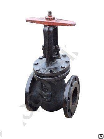 Задвижка чугунная Ду 100 31ч6бр с клиновым затвором для труб фото 1