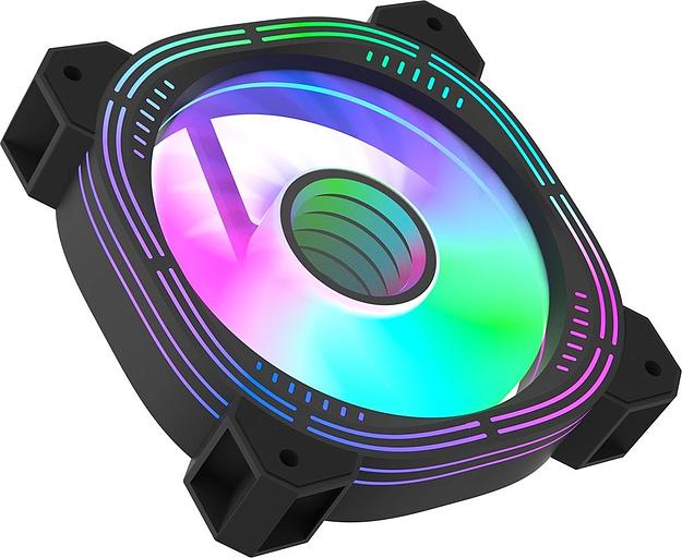 Вентилятор для корпуса Formula Nulight 12BK RGB 120х120x25 черный 3-pin 4-pin (Molex) 19.06дБ (NULIGHT 12BK FR) Ret фото 2