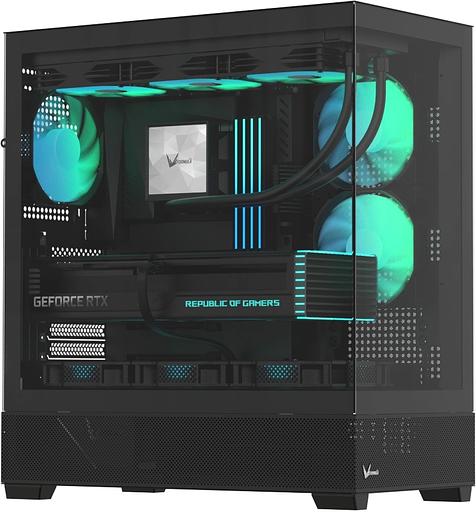 Корпус Formula Crystal Z2 черный без БП ATX 5x120mm 1xUSB2.0 2xUSB3.0 1xUSB3.1 audio bott PSU фото 1