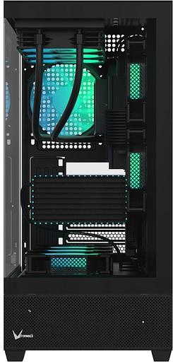 Корпус Formula Crystal Z2 черный без БП ATX 5x120mm 1xUSB2.0 2xUSB3.0 1xUSB3.1 audio bott PSU фото 3