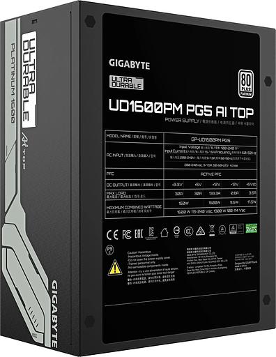 Блок питания Gigabyte ATX 1600W GP-UD1600PM PG5 Gen.5 80+ platinum (20+4pin) APFC 120mm fan 12xSATA Cab Manag RTL фото 5