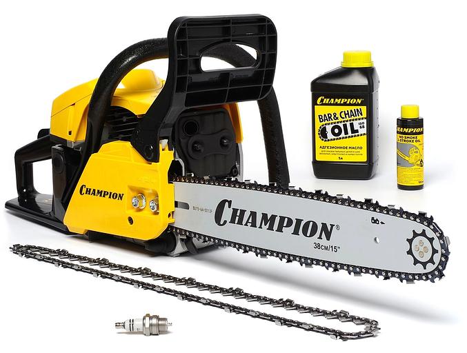 Бензопила Champion 246-15 1900Вт 2.31л.с. дл.шины:16" (38cm) (A246-15) фото 3