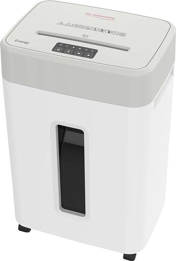 Шредер Gladwork Energy P-35CD серый (секр.P-4) фрагменты 30лист. 35лтр. скрепки скобы пл.карты CD фото 1