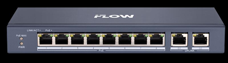 Коммутатор 8PORT 10/100M POE F-SW-EU410POE-V/L IFLOW фото 1