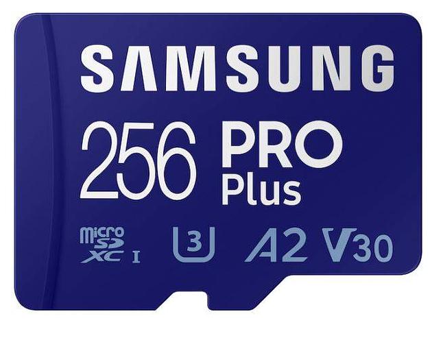 Флеш карта microSD 256GB SAMSUNG PRO PLUS microSDXC Class 10, UHS-I, A2 V30 U3 (SD адаптер) 160MB/s фото 1
