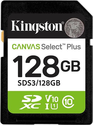 Флеш карта SDXC 128GB Kingston SDS3/128GB Canvas Select Plus w/o adapter фото 1