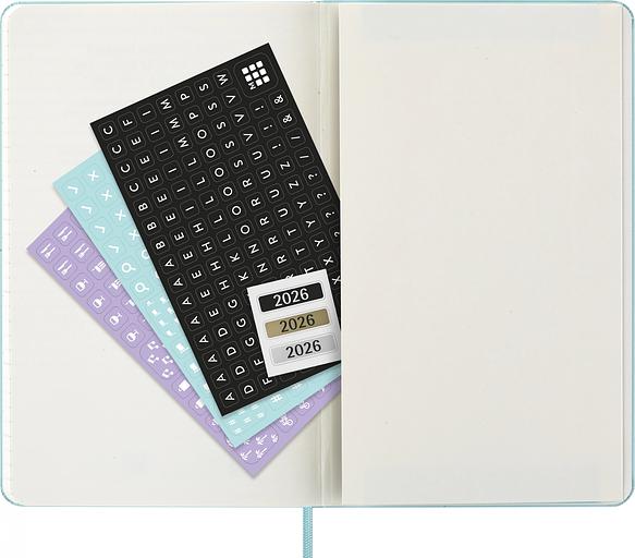 Еженедельник Moleskine CLASSIC WKNT Large 130х210мм 144стр. аквамарин фото 5