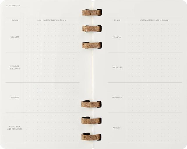 Еженедельник Moleskine SPIRAL Large 130х210мм PP 200стр. спираль черный фото 8