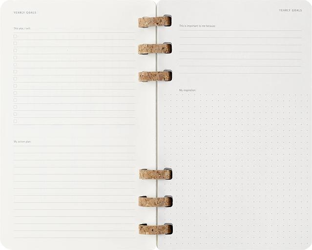 Еженедельник Moleskine SPIRAL Large 130х210мм PP 200стр. спираль черный фото 9