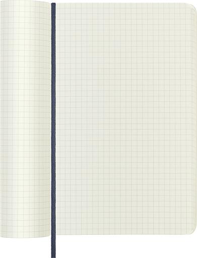Блокнот Moleskine CLASSIC SOFT QP617B20 Large 130х210мм 192стр. клетка мягкая обложка синий сапфир фото 4
