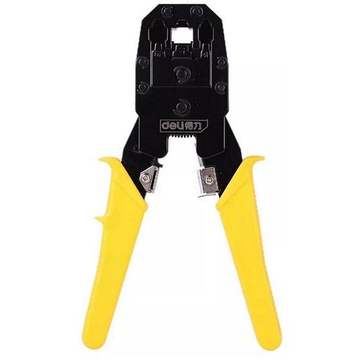 OEM Обжимные клещи Deli DL2468 8P(RJ-45), 6P(RJ-14 и RJ-12), 4P(RJ-9) 200мм, в комплекте инструмент для снятия изоляции и набор коннектеров oem фото 1