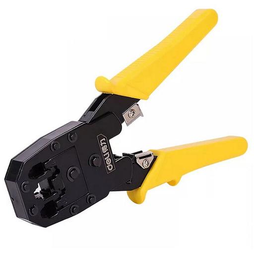 OEM Обжимные клещи Deli DL2468 8P(RJ-45), 6P(RJ-14 и RJ-12), 4P(RJ-9) 200мм, в комплекте инструмент для снятия изоляции и набор коннектеров oem фото 4