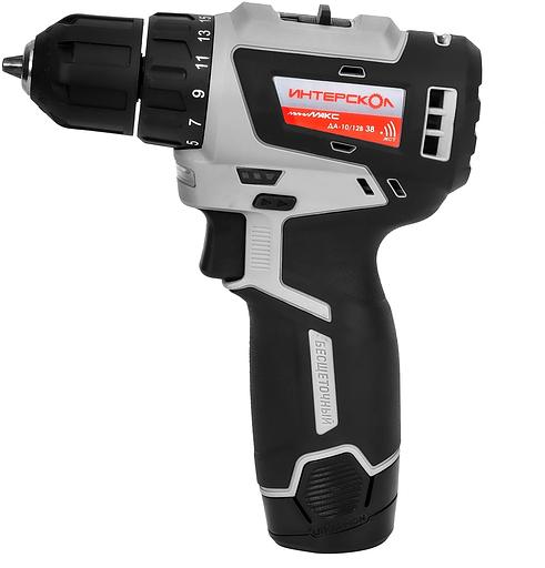 Дрель-шуруповерт Интерскол ДА-10/12В 38 аккум. патрон:быстрозажимной (кейс в комплекте) (757.3.2.46) фото 3