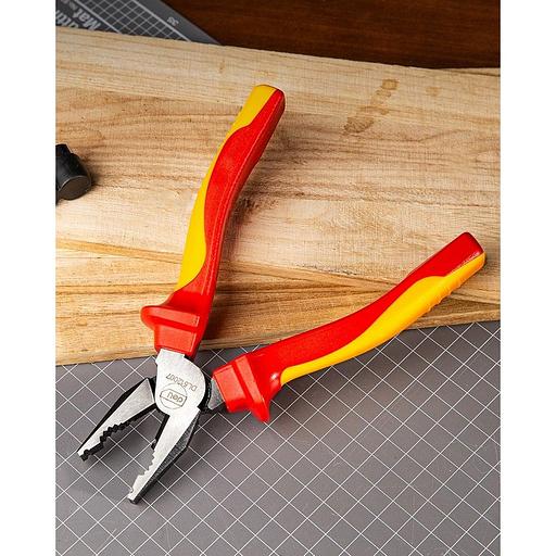 OEM Диэлектрические комбинированные плоскогубцы Deli DL512007 180мм, сталь Cr-V, сертификат VDE для работ под напряжением до 1000 В oem фото 7