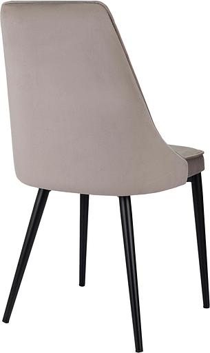 Стул для дома Бюрократ CH-K4 т.бежевый Holland 61 металл черный на ножках (CH-K4_1/HL61) фото 5