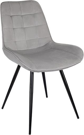 Стул для дома Бюрократ CH-K2 св.серый Holland 09 металл черный на ножках (CH-K2_1/HL09) фото 1