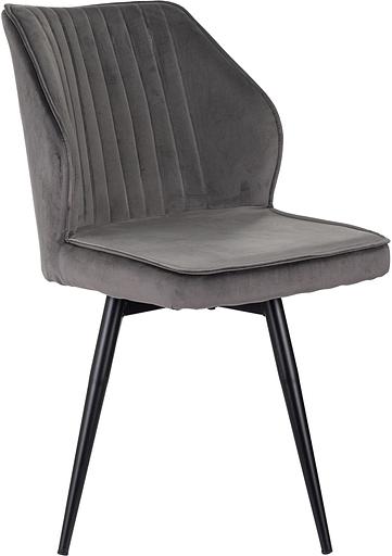 Стул для дома Бюрократ CH-K5_SP с повор.мех. т.серый Holland 18 металл черный на ножках (CH-K5_1/SP/HL18) фото 3